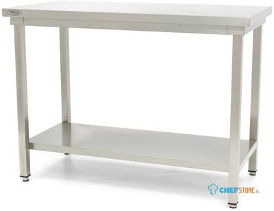 Maxima Werktafel RVS - 100 X 60 cm - Verstelbare Hoogte - met Onderschap - 09300956
