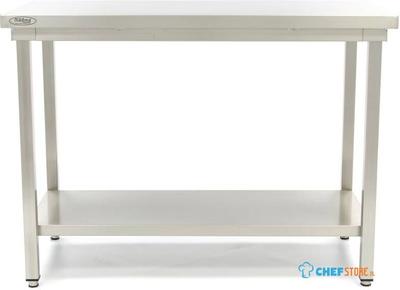 Maxima Werktafel RVS - 200 X 60 cm - Verstelbare Hoogte - met Onderschap - 09300971