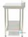 Maxima Werktafel RVS - 60 X 60 cm - Verstelbare Hoogte - met Spatrand en Onderschap - 09300974 3