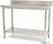 Maxima Werktafel RVS - 80 X 60 cm - Verstelbare Hoogte - met Spatrand en Onderschap - 09300977