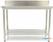 Maxima Werktafel RVS - 80 X 60 cm - Verstelbare Hoogte - met Spatrand en Onderschap - 09300977 2