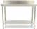 Maxima Werktafel RVS - 100 X 60 cm - Verstelbare Hoogte - met Spatrand en Onderschap - 09300980 2