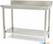 Maxima Werktafel RVS - 140 X 60 cm - Verstelbare Hoogte - met Spatrand en Onderschap - 09300986