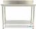 Maxima Werktafel RVS - 160 X 60 cm - met Spatrand en Onderschap - 09300989 2