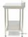 Maxima Werktafel RVS - 180 X 60 cm - Verstelbare Hoogte - met Spatrand en Onderschap - 09300992 3