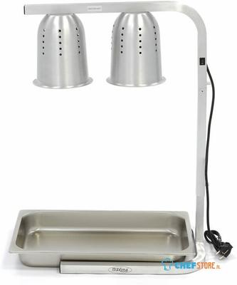 Maxima Warmtebrug - 2 Lampen - incl. Lampen en 1x 1/1 GN-Bak - 09362041