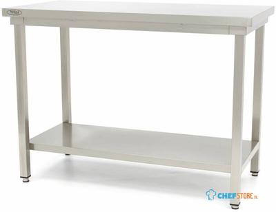 Maxima Werktafel RVS - 80 X 70 cm - Verstelbare Hoogte - 09364003