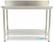 Maxima Werktafel RVS - 80 X 70 cm - Verstelbare Hoogte - met Spatrand - 09364027