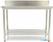 Maxima Werktafel RVS - 100 X 70 cm - Verstelbare Hoogte - met Spatrand - 09364030