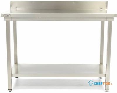 Maxima Werktafel RVS - 100 X 70 cm - Verstelbare Hoogte - met Spatrand - 09364030