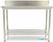 Maxima Werktafel RVS - 120 X 70 cm - Verstelbare Hoogte - met Spatrand - 09364033