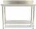 Maxima Werktafel RVS - 140 X 70 cm - Verstelbare Hoogte - met Spatrand - 09364036