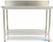 Maxima Werktafel RVS - 160 X 70 cm - Verstelbare Hoogte - met Spatrand - 09364039