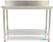 Maxima Werktafel RVS - 180 X 70 cm - Verstelbare Hoogte - met Spatrand - 09364042