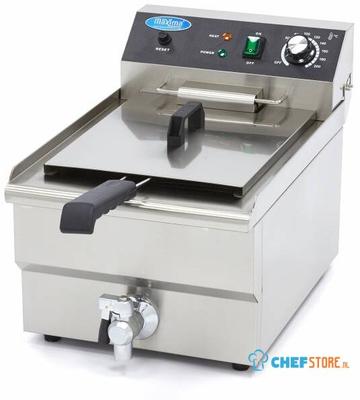 Maxima Frituurpan - 16 L - 1 Mand - met Tapkraan - 09365010