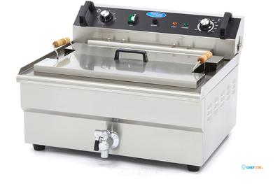 Maxima Frituurpan - 30 L - 1 Mand - met Tapkraan - 09365021