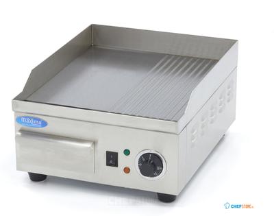 Maxima Grillplaat - Half Gegroefd - 36 cm - incl. Opvangbak - 09365160