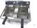 Maxima Frituurpan - 2x 13 L - 2 Manden - met Tapkraan - 09365231 5