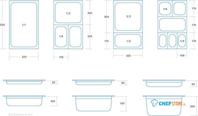 Maxima Gastronorm Bak - 1/2 GN - 4 cm Diep - Anti Aanbaklaag - 09367574