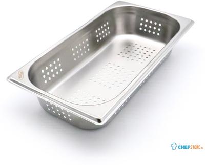 Maxima Gastronorm Bak - 1/3 GN - 6,5 cm Diep - RVS - Geperforeerd - 09367620