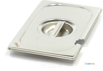 Maxima Gastronorm Deksel - 1/4 GN - RVS - met Uitsparing - 09367773
