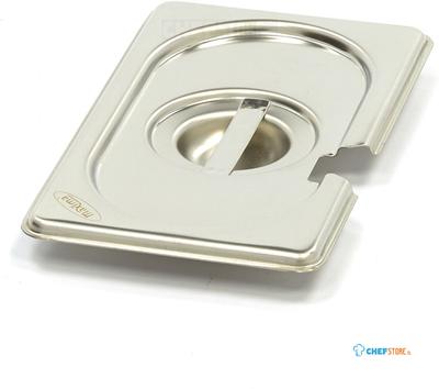 Maxima Gastronorm Deksel - 1/9 GN - RVS - met Uitsparing - 09367776