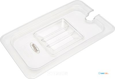 Maxima Gastronorm Deksel - 1/6 GN - Polycarbonaat - met Uitsparing - 09367940