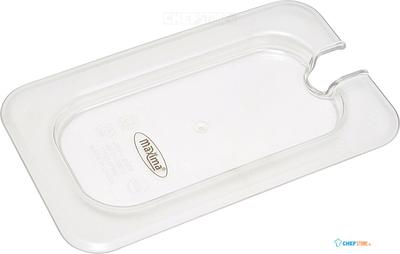 Maxima Gastronorm Deksel - 1/9 GN - Polycarbonaat - met Uitsparing - 09367941