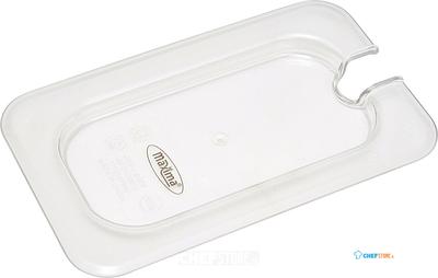 Maxima Gastronorm Deksel - 1/9 GN - Polycarbonaat - met Uitsparing - 09367941