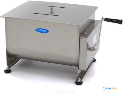 Maxima Vleesmenger - 40 L - 35 Kg Vlees - Dubbele As - Handmatig - 09368001