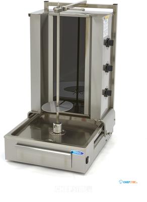 Maxima Shoarma Grill - 3 Branders - 40 Kg Vlees - Elektrisch - 09370245