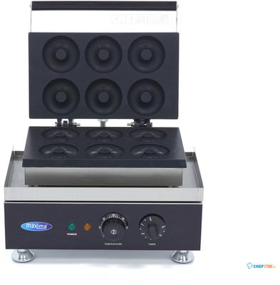 Maxima Donutmaker - 6 Donuts - Ø 8 cm - Ingebouwde Timer - 09374010