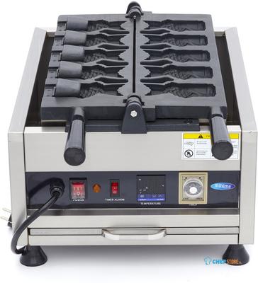 Maxima Wafelijzer - 5 Stuks - Taiyaki / Visvorm - Draaibaar - Digitaal - 09374182