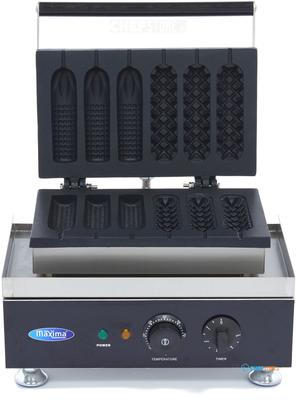 Maxima Wafelijzer - 6 Stuks - Corndog - 2 Motieven - 09374240