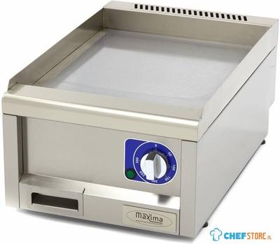 Maxima Horeca Grillplaat - Glad - Enkel - 60 cm Diep - Elektrisch - 09391610