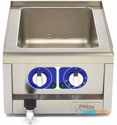 Maxima Bain Marie - Enkel - 60 cm Diep - met Tapkraan - Elektrisch - 09391680