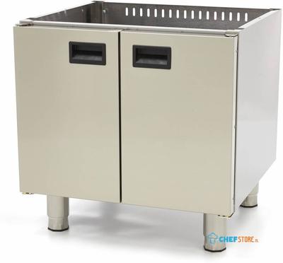 Maxima Horeca Onderstel - Dubbel - 60 cm Diep - met Deuren - 09391955