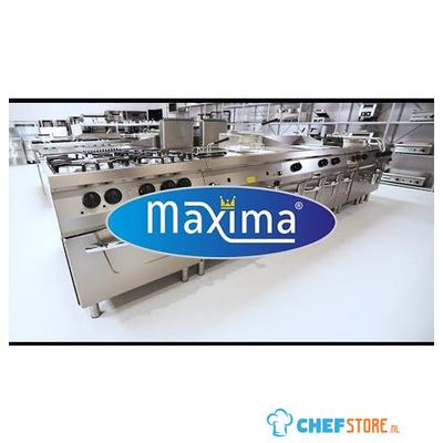 Maxima Heavy Duty Bain Marie - Dubbel - 70 cm Diep - Gas - 09395006