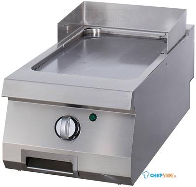 Maxima Heavy Duty Grillplaat - Glad Chroom - Enkel - 70 cm Diep - Elektrisch - 09396007