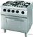 09396102 Heavy Duty Fornuis - 4 Pitten - Dubbel - 70 cm Diep - 31 kW - Gas met Oven