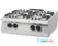 09396103 Heavy Duty Kookplaat - 4 Pitten - Dubbel - 70 cm Diep - 24 kW - Gas 1