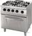09396115 Heavy Duty Fornuis - 4 Pitten - Dubbel - 70 cm Diep - 37 kW - Gas incl. Elektrische Oven