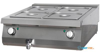 Maxima Heavy Duty Bain Marie - Dubbel - 70 cm Diep - Elektrisch - 09398135