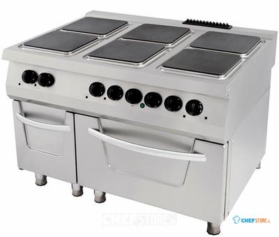 Maxima Premium Fornuis - 6 Pitten - Driedubbel - 90 cm Diep - incl. Oven - Elektrisch - 09398526