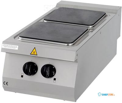 Maxima Premium Kookplaat - 2 Pitten - Enkel - 90 cm Diep - Elektrisch - 09398535