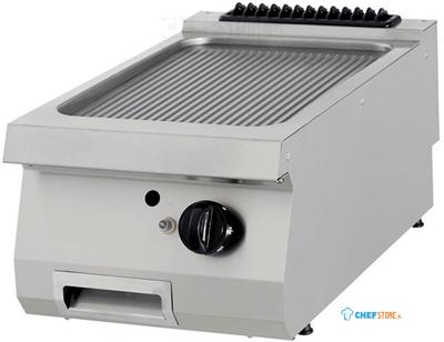 Maxima Premium Grillplaat - Gegroefd Chroom - Enkel - 90 cm Diep - Gas - 09398568