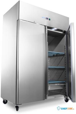 Maxima Koelkast - 1200 L - 6 Verstelbare Roosters (2/1 GN) - op Wielen - Roestvast Staal - 09400010