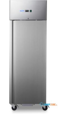 Maxima Koelkast - 700 L - 3 Verstelbare Roosters (2/1 GN) - op Wielen - Roestvast Staal - 09400030