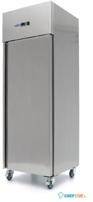 09400131 Koelkast - 400 L - 3 Verstelbare Roosters - RVS - op Wielen