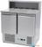 Maxima Pizzawerkbank - 90 cm - 2 Deuren - 5 X 1/6 GN - incl. RVS Afdekking - 09400200